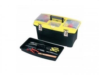 SKRZYNIA NARZĘDZIOWA JUMBO + ORGANIZER (METALOWE ZACZEPY) 16"